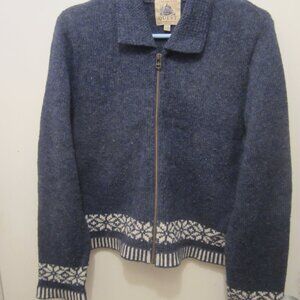 Sweater, Brand: Unlimited Quest, Size Large, Colour: Grey/Blue/White